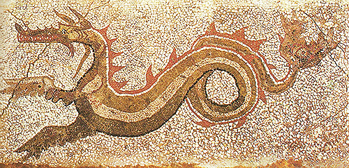 Figura de dragón del año del siglo III.